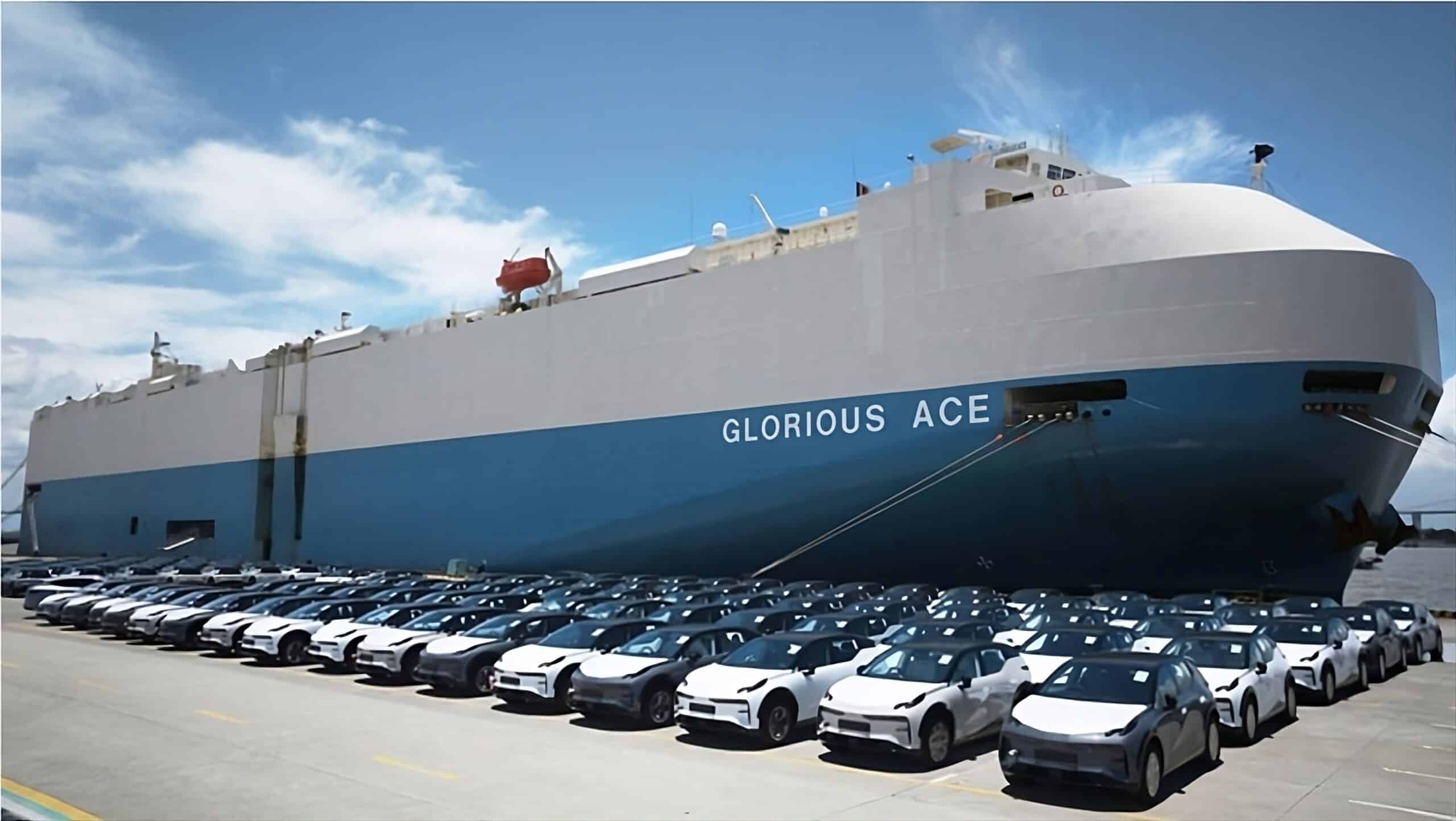 Zeekr vehicles at the port